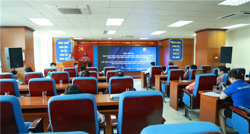 Hội nghị gặp gỡ, tiếp xúc, triển khai xây dựng website cho các doanh nghiệp, đơn vị OCOP