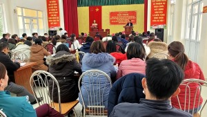 Đảng bộ xã Tân Dân tổ chức Hội nghị quán triệt, học tập nghị quyết lần thứ sáu BCH TW đảng khóa XIII, Nghị quyết số 12-NQ/TU của Tỉnh ủy và nghị quyết của thành ủy