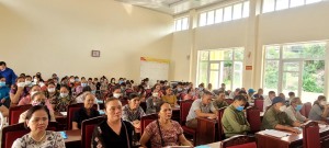 Xã Tân Dân phối hợp tổ chức hội nghị Tuyên truyền phổ biến giáo dục pháp luật năm 2022