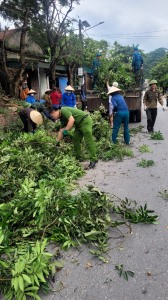 Thực hiện trật tự đô thị, vệ sinh môi trường tại khu trung tâm xã Tân Dân, thành phố Hạ Long 