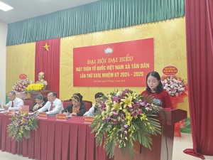 Đại hội mặt trận tổ quốc Việt Nam xã Tân Dân nhiệm kỳ 2024-2029